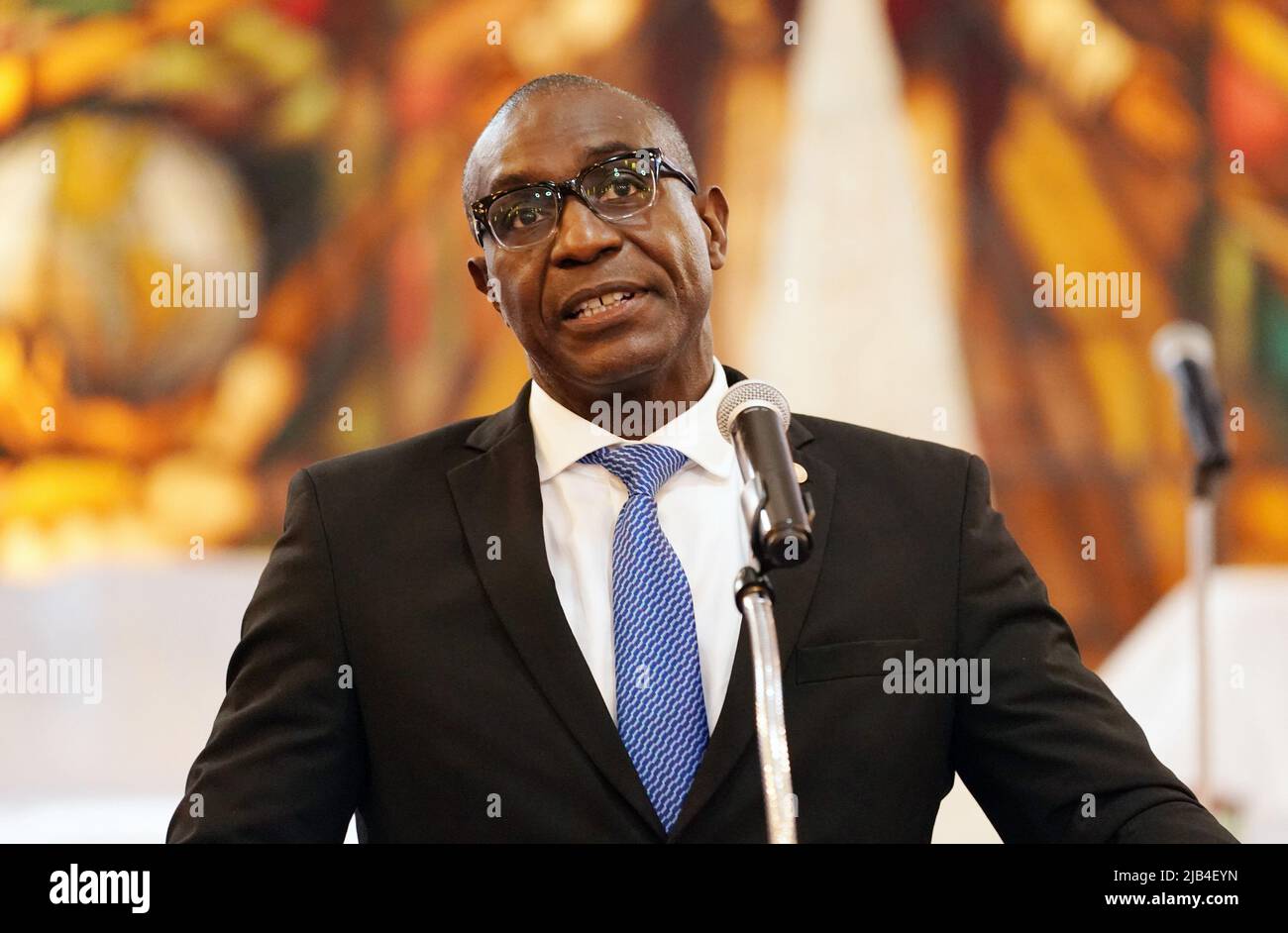 St. Louis, United States. 02nd June, 2022. St. Louis Board of Alderman President Lewis Reed, shown in this December 31, 2020 file photo, has been indicted along with two aldermen, by a federal grand jury on corruption charges in St. Louis on Thursday, June 2, 2022. The indictment alleges all three used their official position as Board of Aldermen members to accept payments to assist John Doe, a small business owner. Photo by Bill Greenblatt/UPI Credit: UPI/Alamy Live News Stock Photo