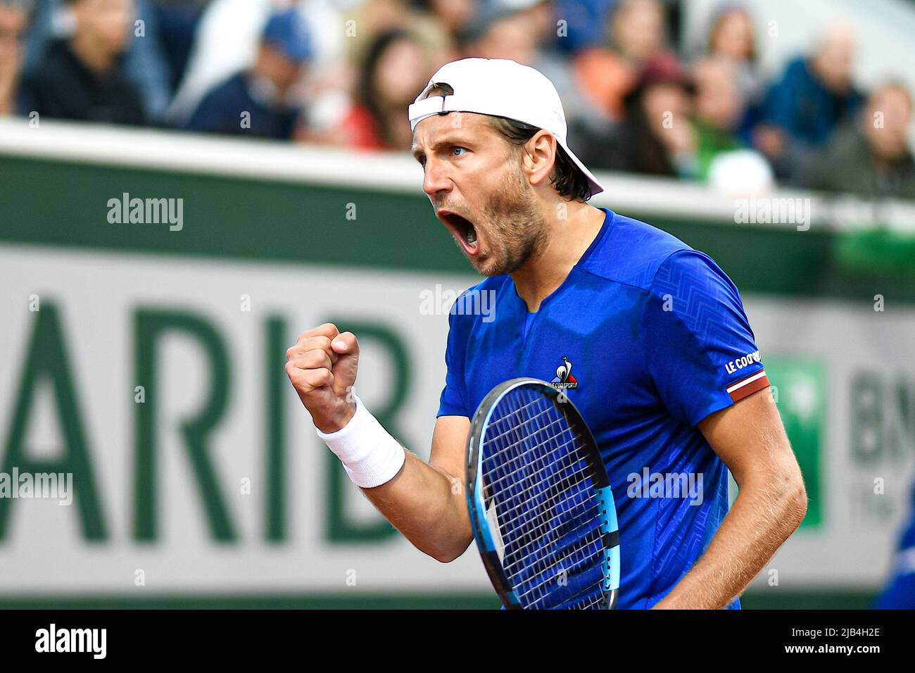 Lucas Pouille of France during the French Open, Grand Slam tennis  tournament on May 24, 2022 at Roland-Garros stadium in Paris, France -  Photo Victor Joly / DPPI Stock Photo - Alamy