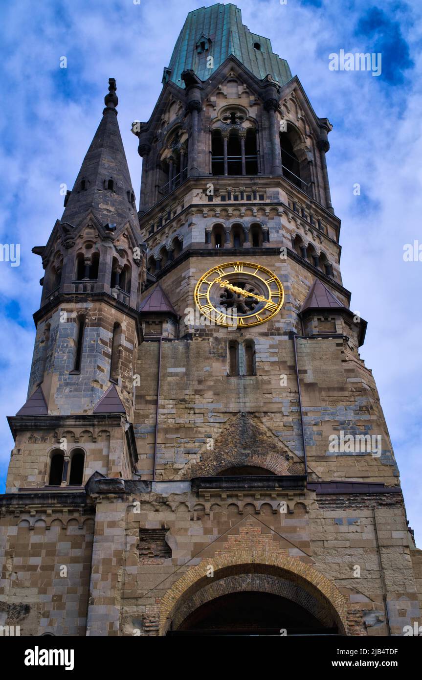 Kaiser Wilhelm Memorial Church, Charlottenburg, Berlin, Germany Stock Photo