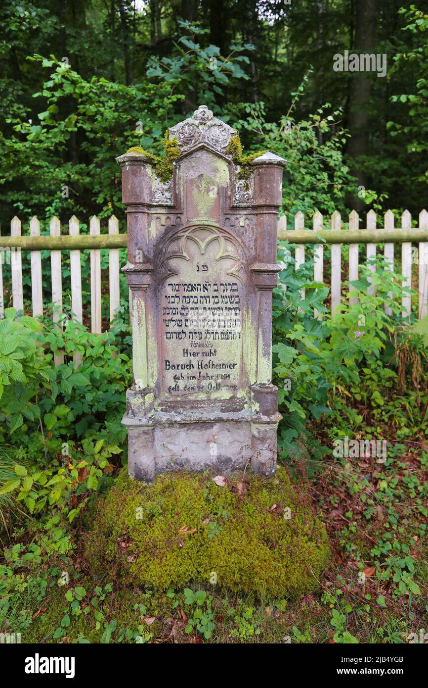 Matzevah Buttenhausen Jewish cemetery, gravestone, mazewa, matzevah, matzewa ...
