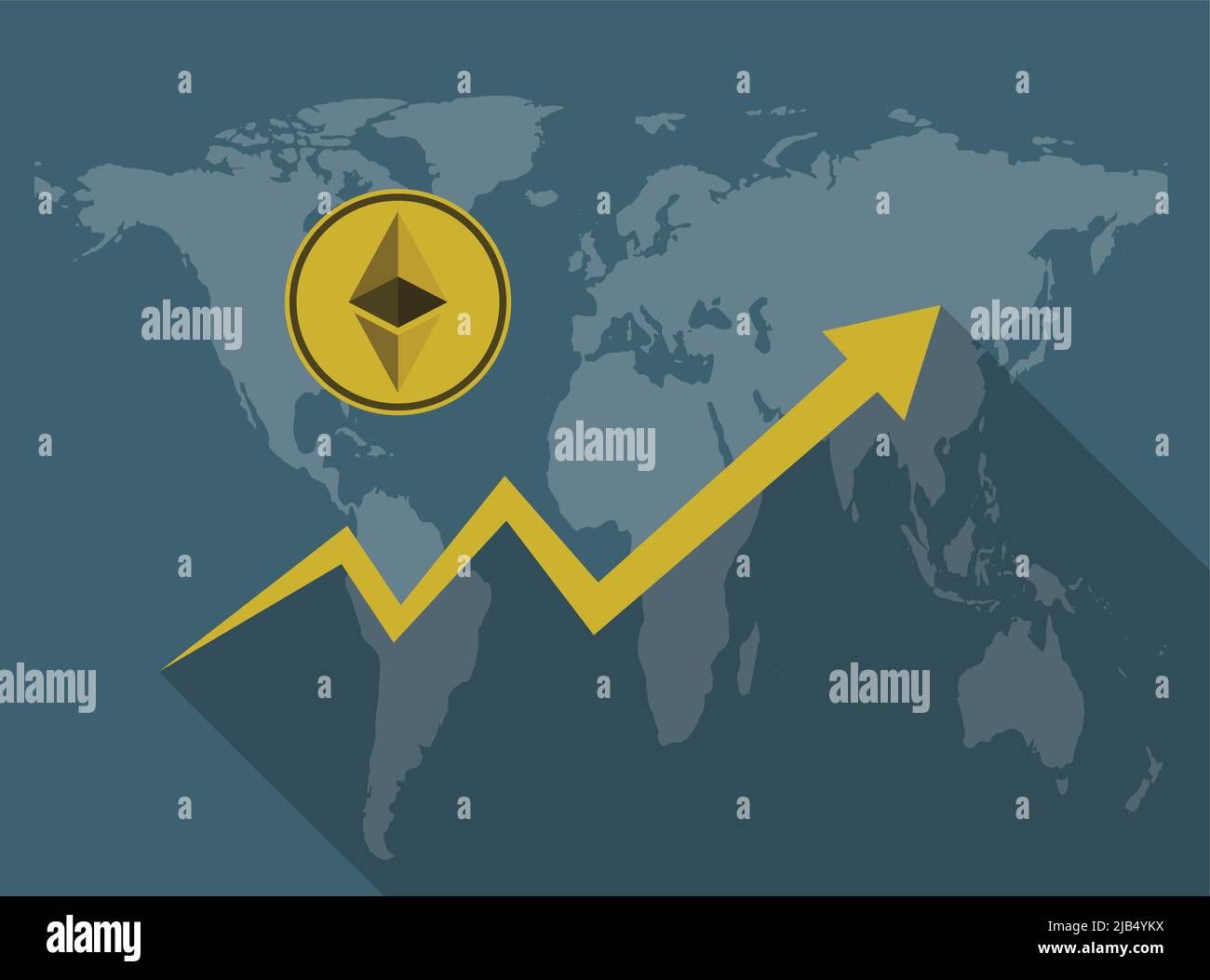Ethereum on map Stock Vector Images - Alamy
