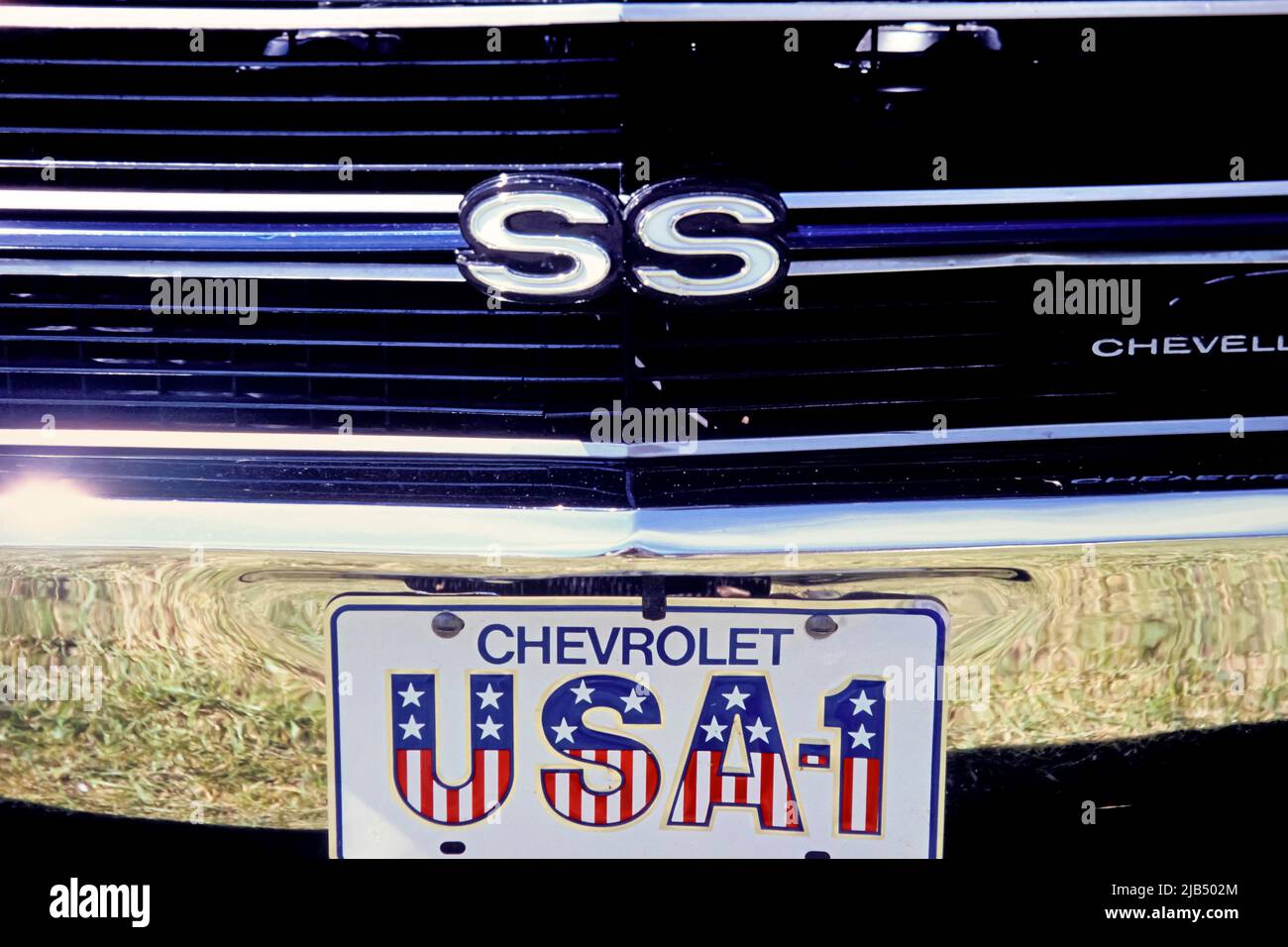 Car licence plate USA, License Plate USA1, in use in the USA Stock