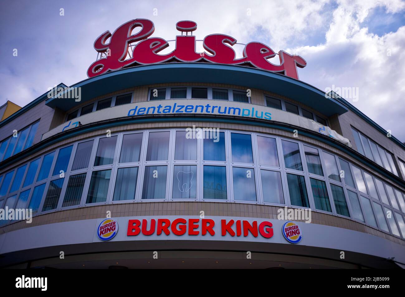 Leiser Schuhhaus, Burger King, Fast Food, Wilmersdorfer Strasse, Charlottenburg, Berlin, Germany Stock Photo