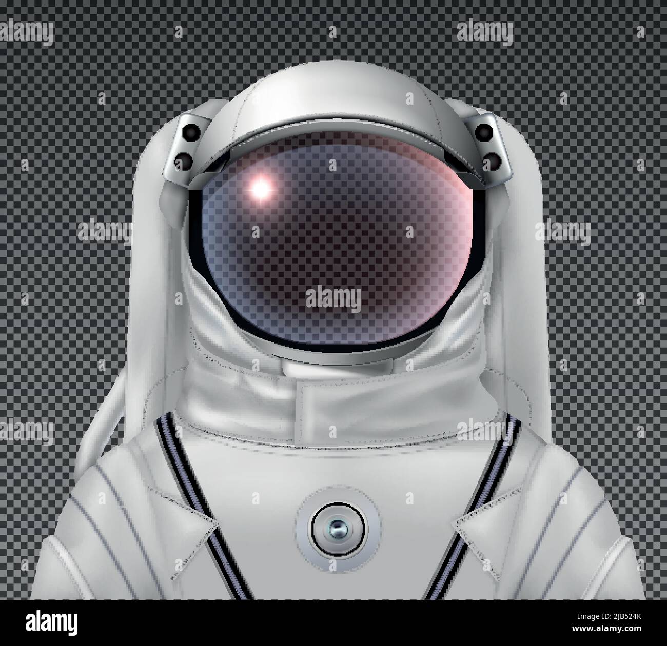 Astronaut space helmet realistic composition with image of exposure suit  with head glass on transparent background vector illustration Stock Vector  Image & Art - Alamy