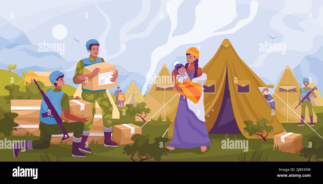 Un peacekeeping humanitarian Stock Vector Images - Alamy