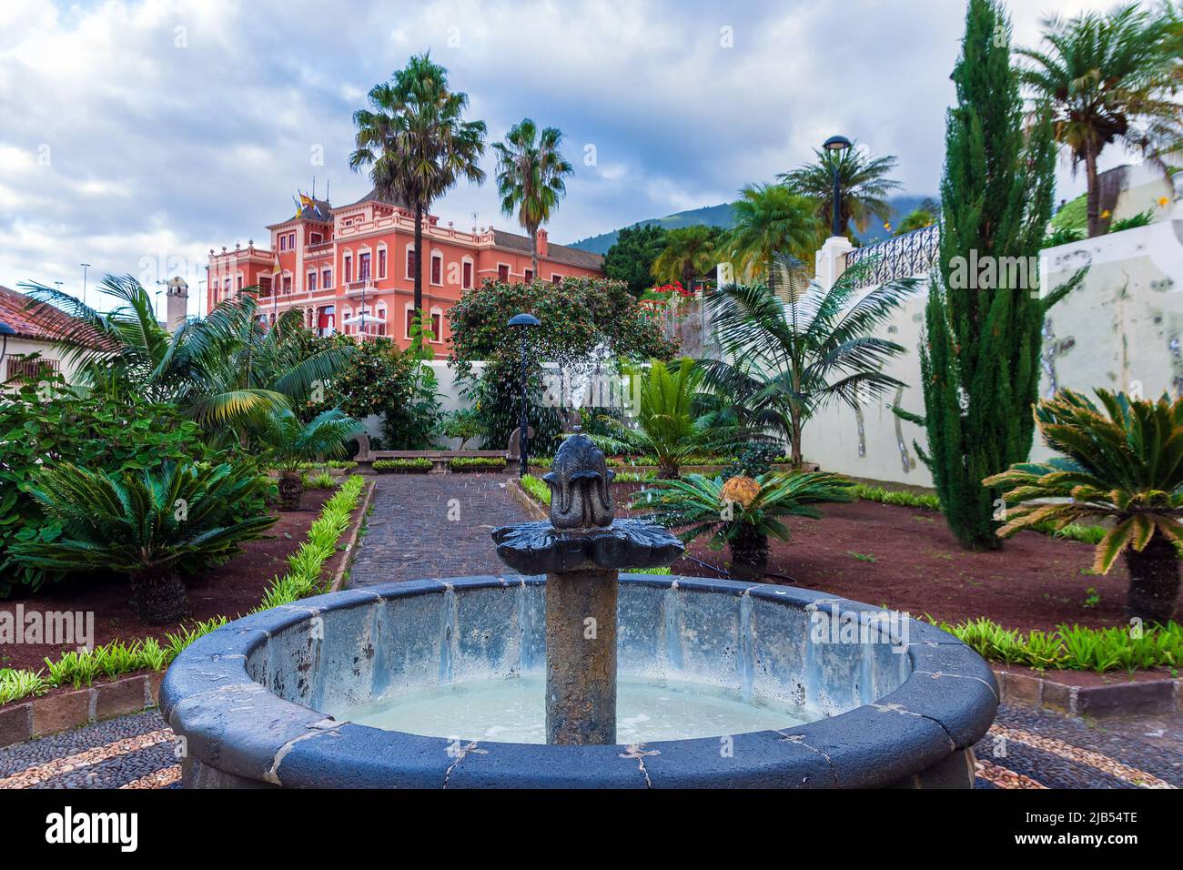 The oldest city on the island of Tenerife La Oratava. Green streets