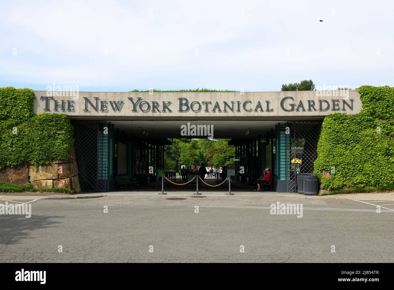 The New York Botanical Garden main entrance, 2900 Southern Blvd, Bronx, NY. Stock Photo
