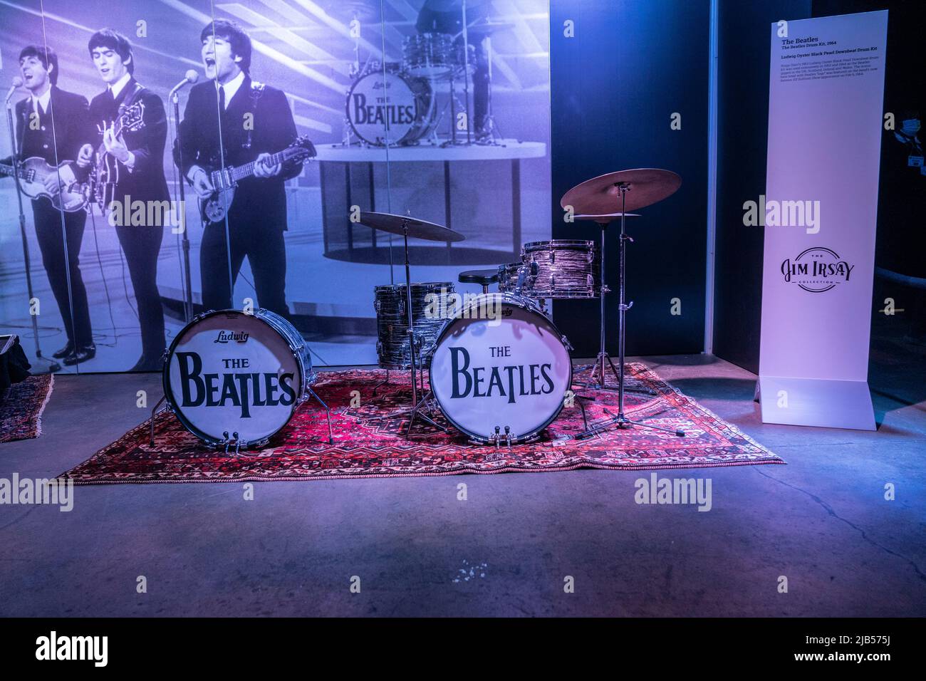 New York, NY June 2, 2022 The Beatles drum set seen during