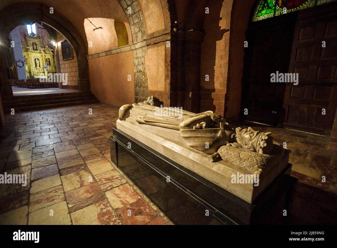 sepulcro de Sancho I de mallorca,catedral de San Juan Bautista, siglo XIV-XVI, Perpignan, pirineos orientales,Francia, europa. Stock Photo