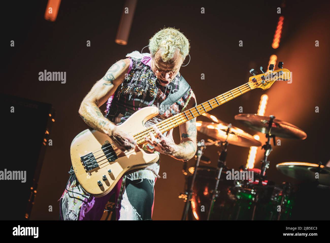 ZURICH, HALLENSTADION, OCTOBER 5TH 2016: Flea, bassist of the American ...