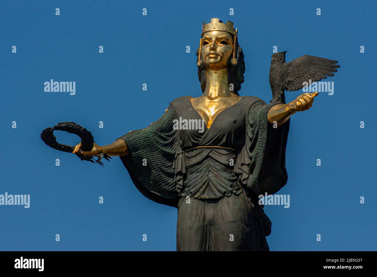 Sofia, centre, The Statue of Sofia, symbolic statue of St Sofia, patron