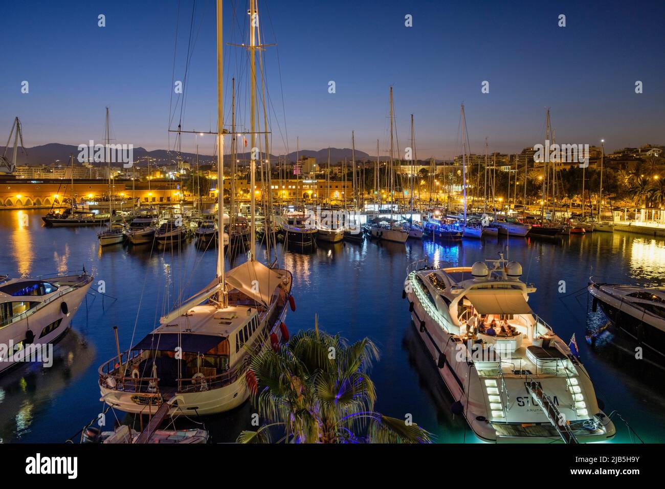 Puerto Deportivo Marina Port Vell Palma Mallorca Balearic Islands Spain 2JB5H9Y 