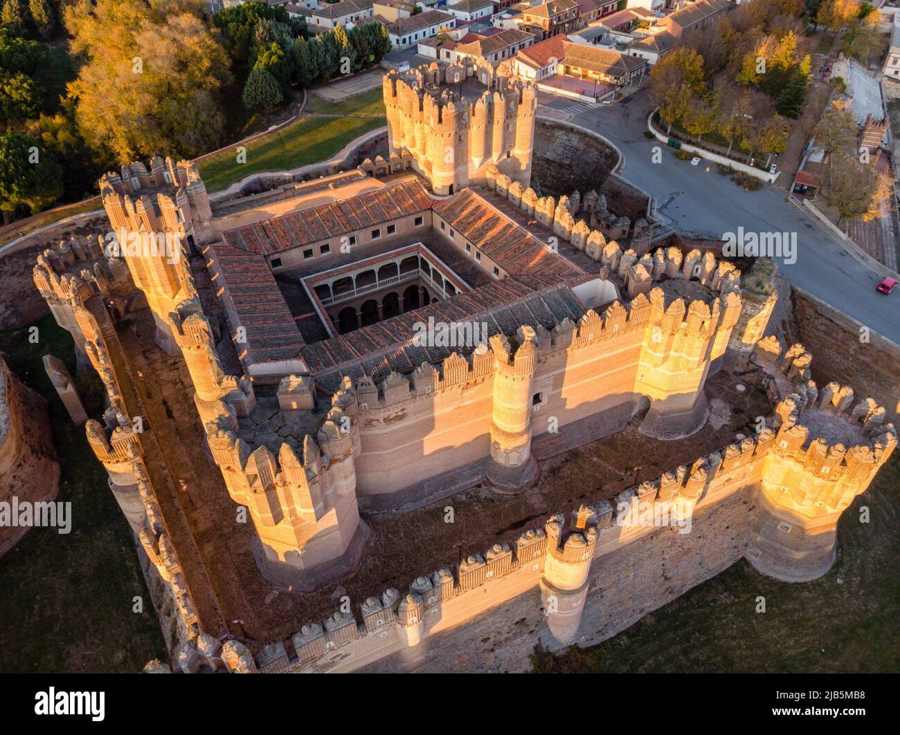 Coca castle, XV century, GothicMudejar, Coca, Segovia province, Spain