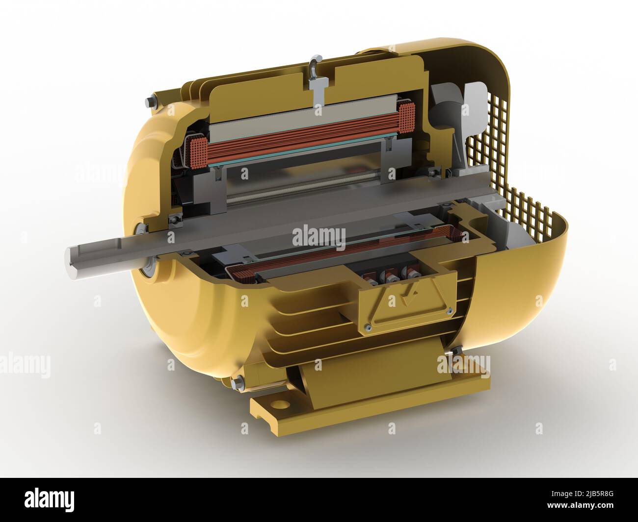 Electric generator gold class Stock Photo