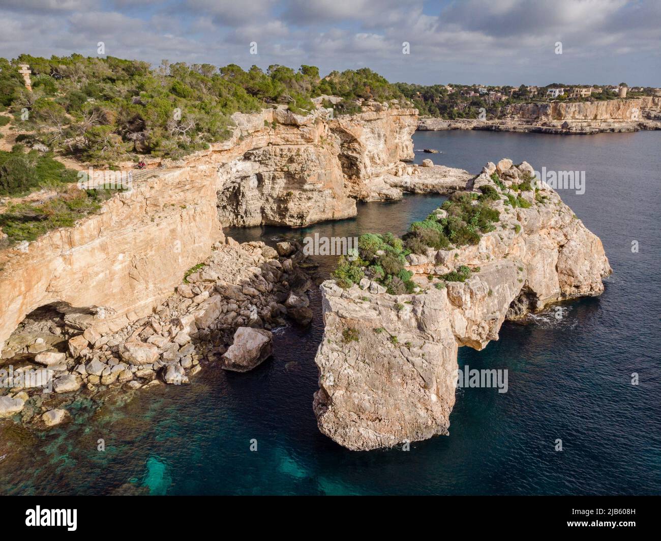 Es Pontès, Santanyí, Mallorca, Balearic Islands, Spain. Stock Photo