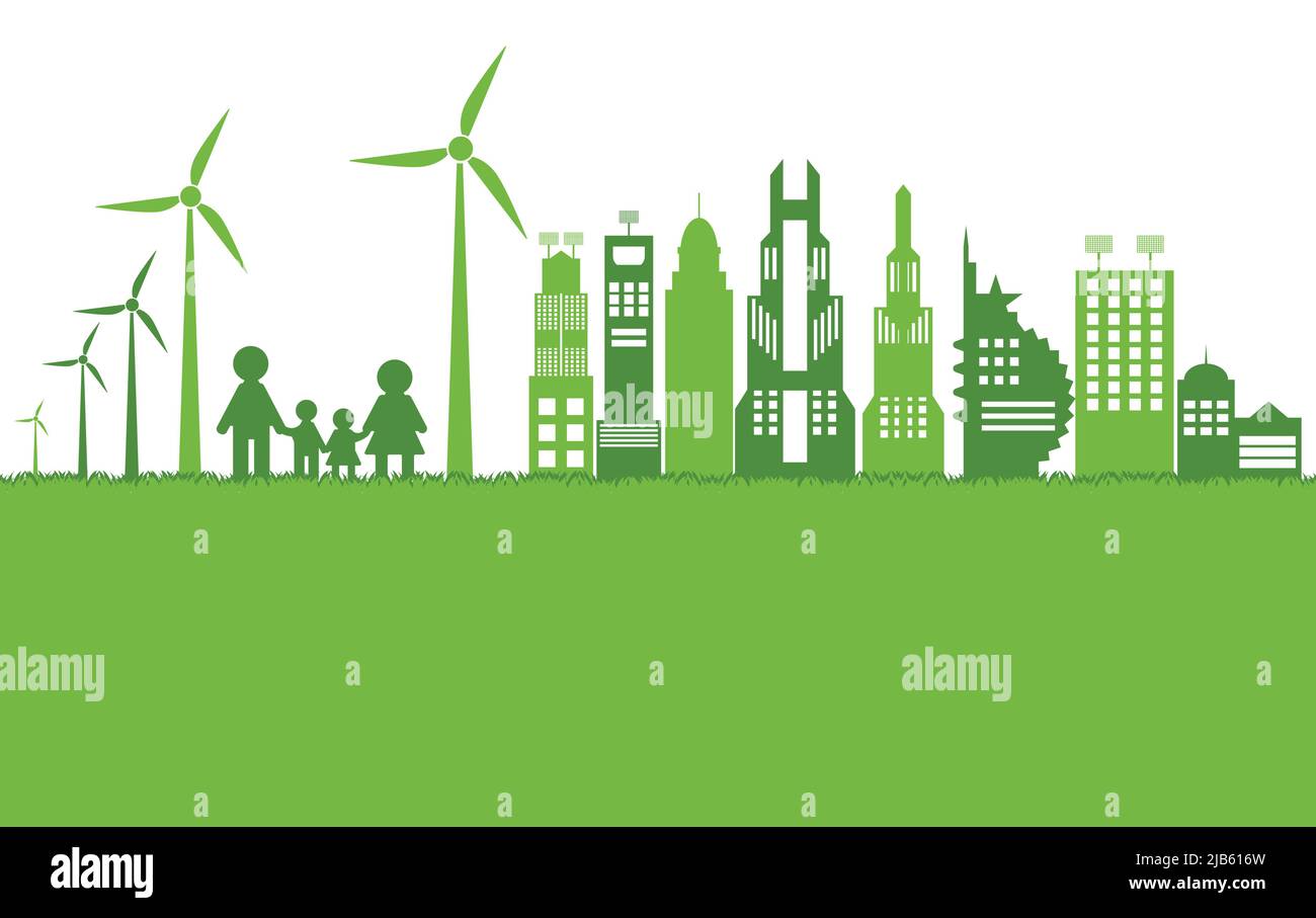 Green ecology city help the world with eco-friendly concept ideas ...
