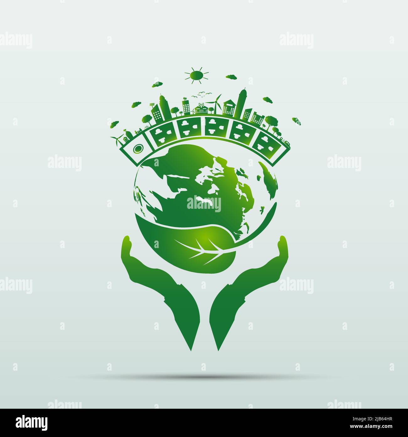 Energy ideas save the world concept Power plug green ecology Stock ...