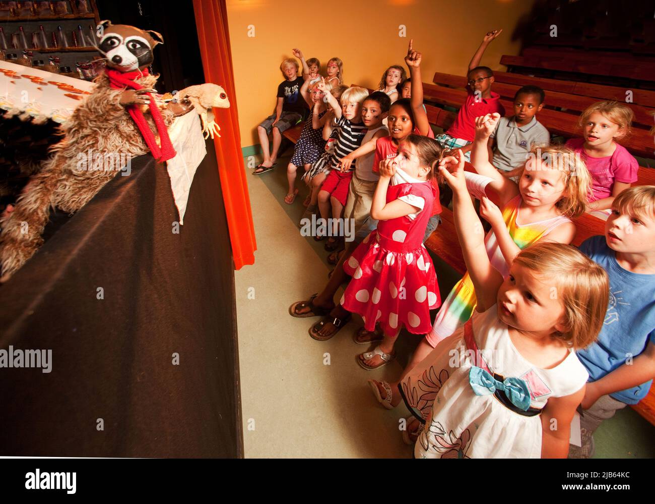 Netherlands, The Hague, puppet show and puppet theatre of Kooman's