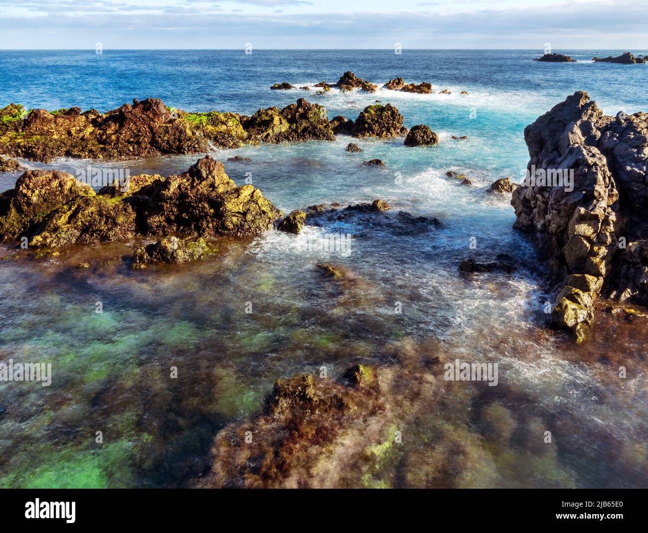 Reefs in Puerto de la Cruz. Tenerife. Canary Islands Stock Photo Alamy