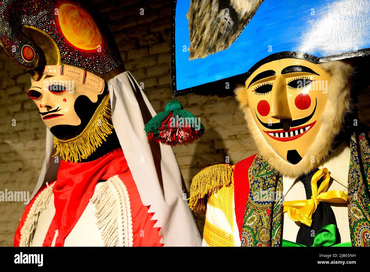 Masks in Arts and traditions museum, Madrid, Spain Stock Photo Alamy