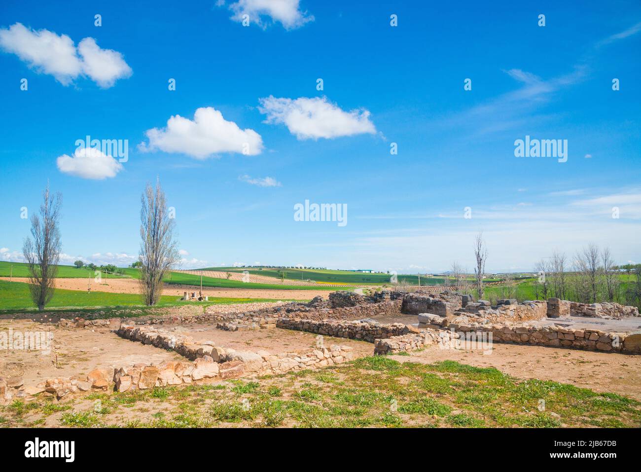 Los Hitos, Visigothic ruins. Arisgotas, Toledo province, Castilla La Mancha, Spain. Stock Photo