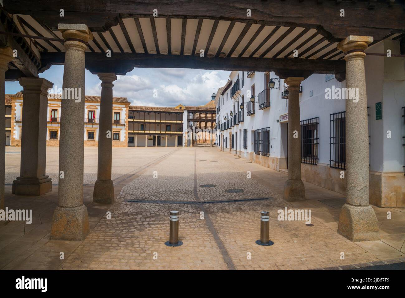 Plaza Mayor. Tembvleque, Toledo province, Castilla La Mancha, Spain. Stock Photo
