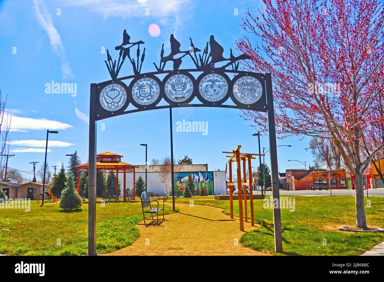 Veterans Park in Tulelake, California Stock Photo Alamy