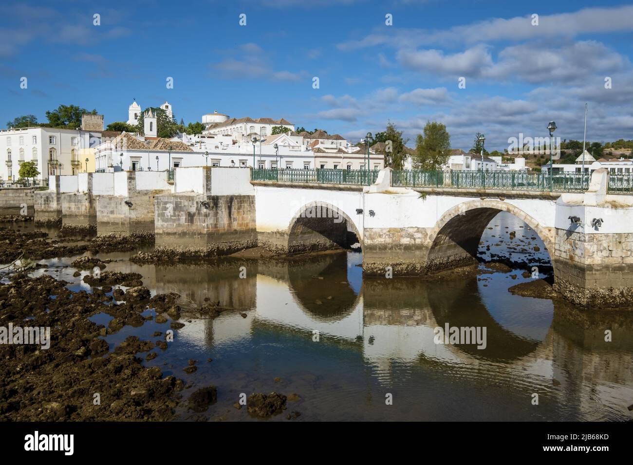 Old Roman bridge in Tavira, Algarve Portugal Stock Photo Alamy
