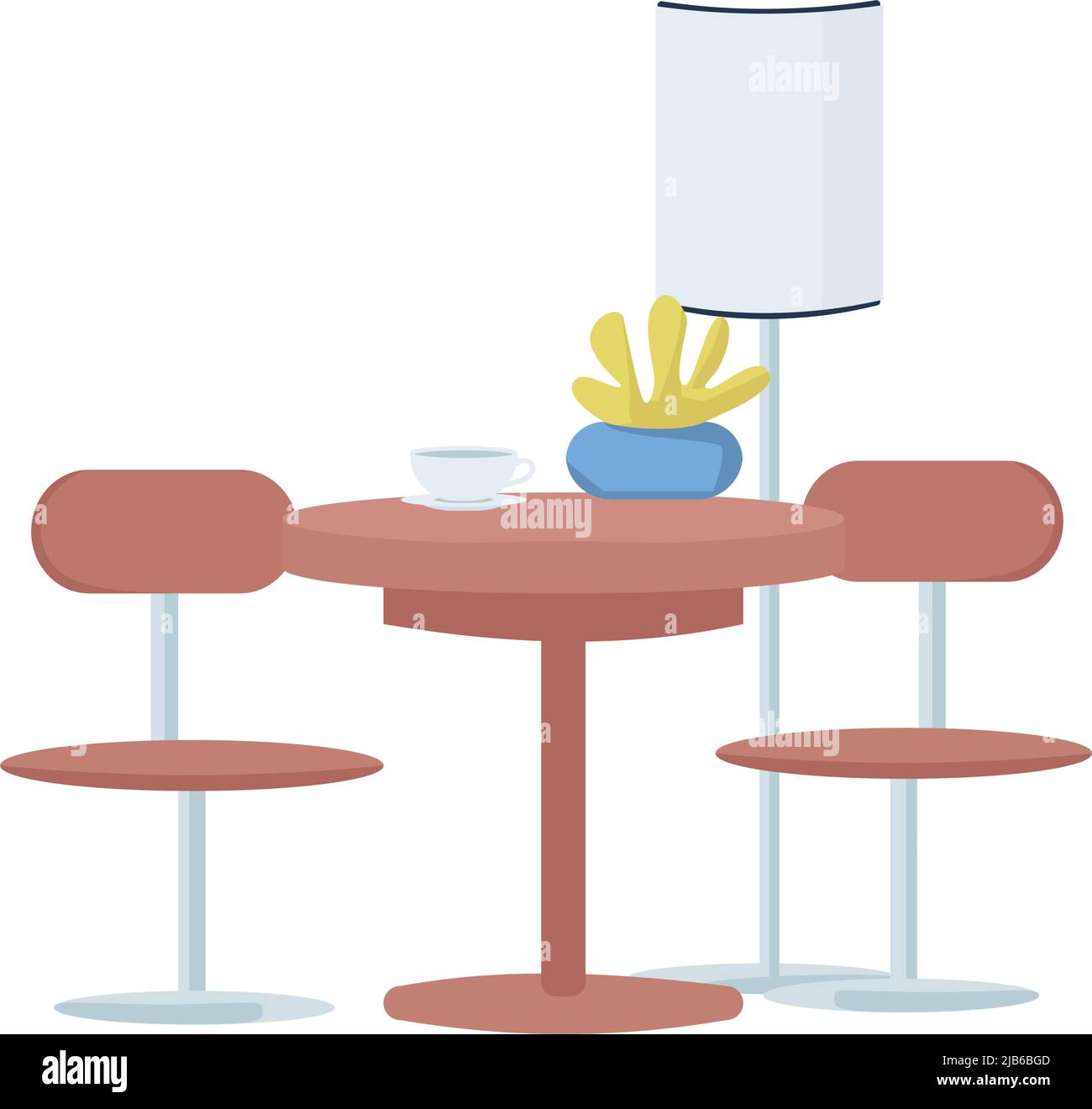 Cafeteria meal semi flat color vector object Stock Vector