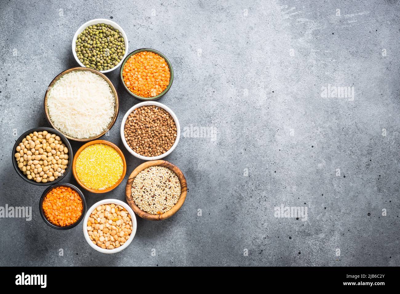 Gluten free food cereals. Healthy food Stock Photo Alamy