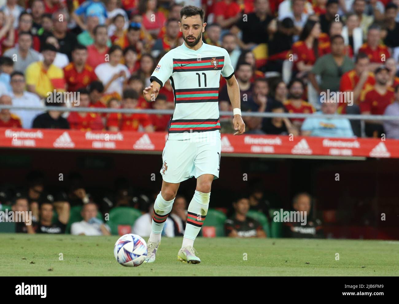 Bruno Fernandes of Portugal during the UEFA Nations League, League A Group A2 football match