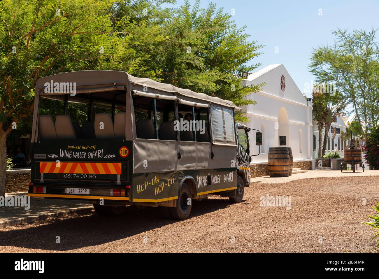 Robertson, Western Cape, South Africa. 2022. Tourist hop on hop off