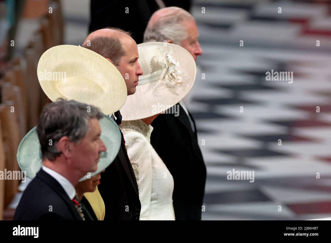 The Duke of Cambridge attends the National Service of Thanksgiving at St Paul's Cathedral, London, on day two of the Platinum Jubilee celebrations for Queen Elizabeth II. Picture date: Friday June 3, 2022. Stock Photo