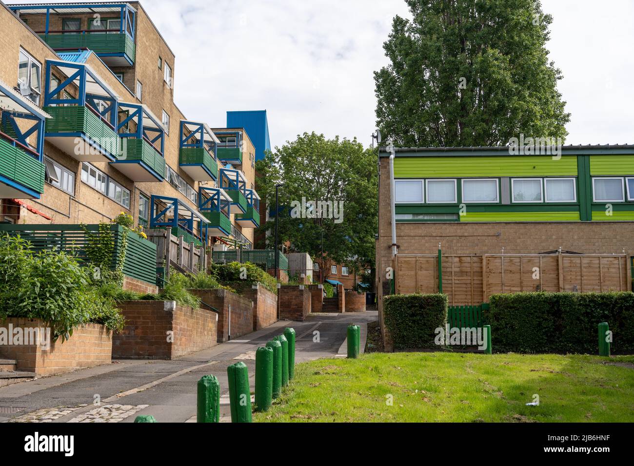 A section of the Byker Wall housing estate, in Newcastle upon Tyne, UK