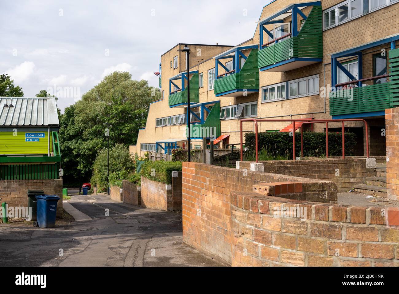 A section of the Byker Wall housing estate, in Newcastle upon Tyne, UK