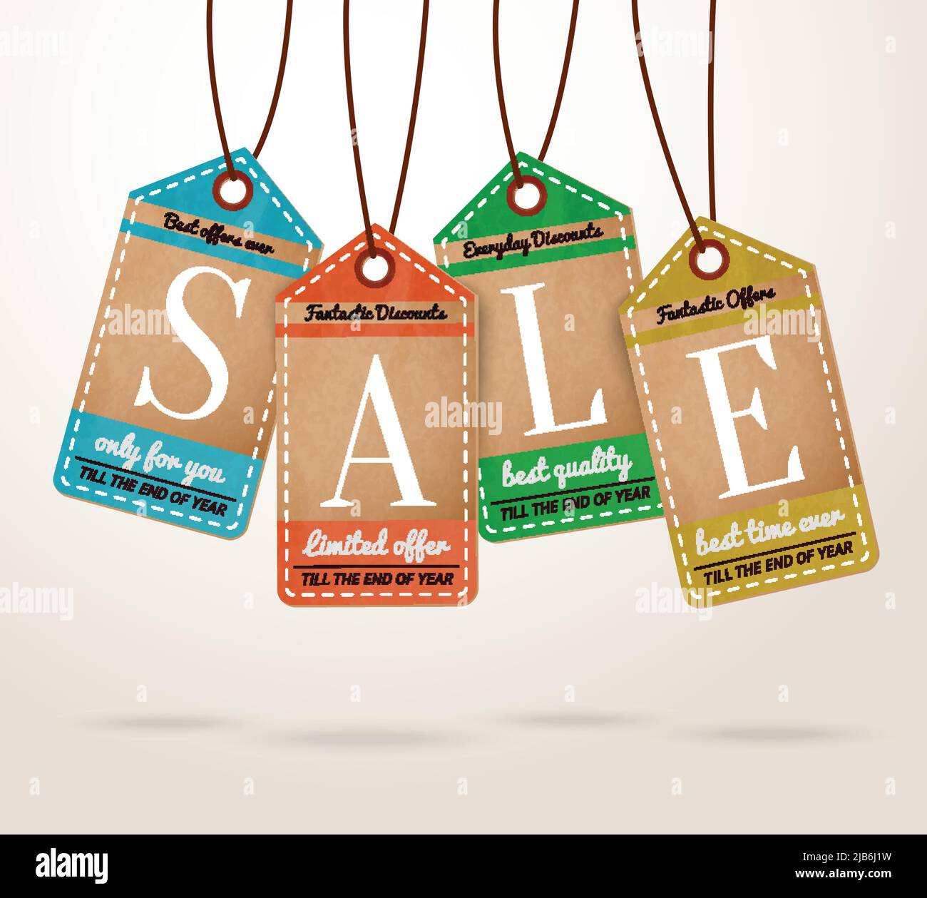 Cardboard Price Tags Sale Labels Design Concept Vector Illustration cardboard-price-tags-sale-labels-design-concept-vector-illustration