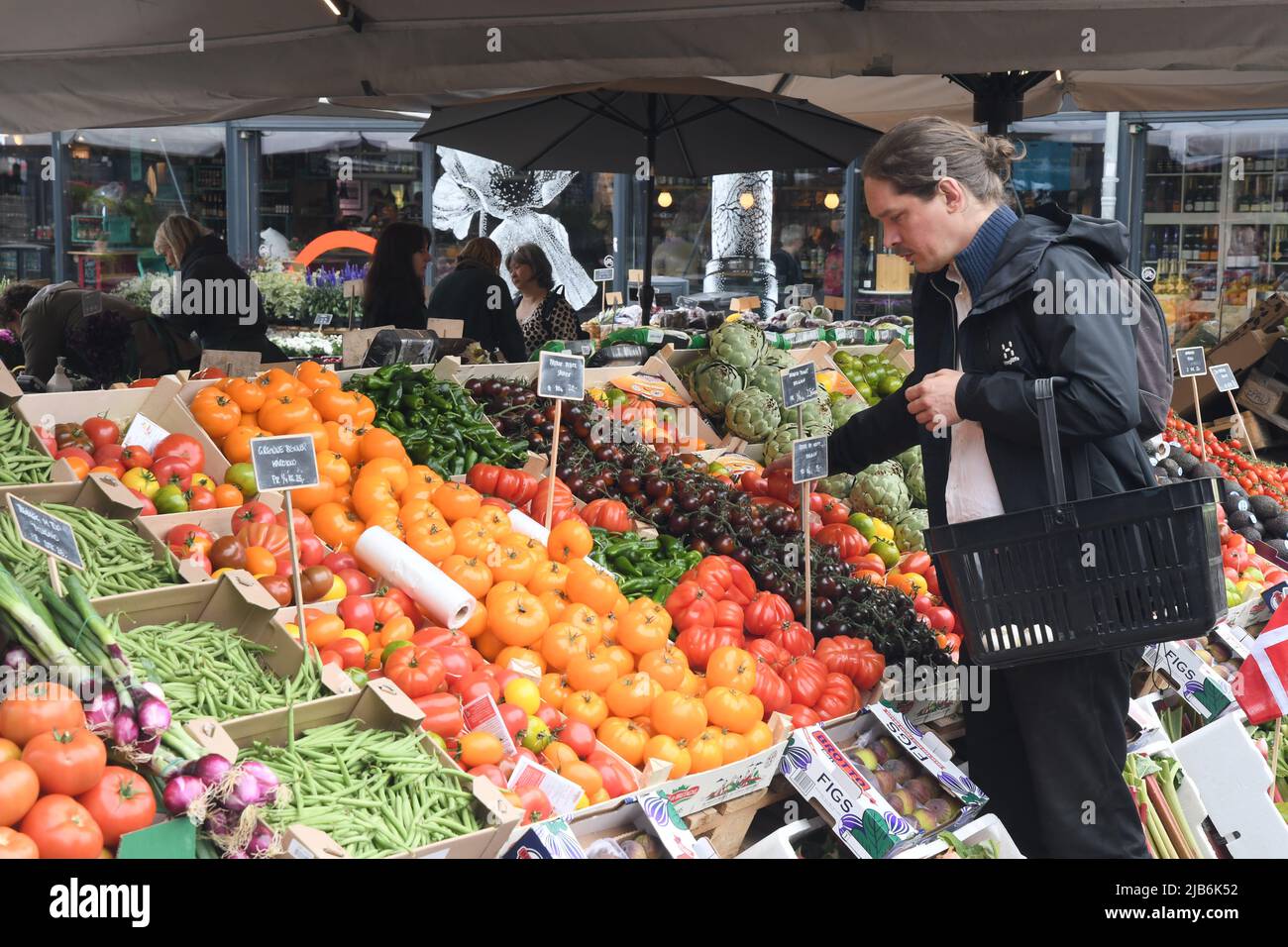 Copenhagen/Denmark/.03 June 2022/.Out door fruit and vegetables hopper