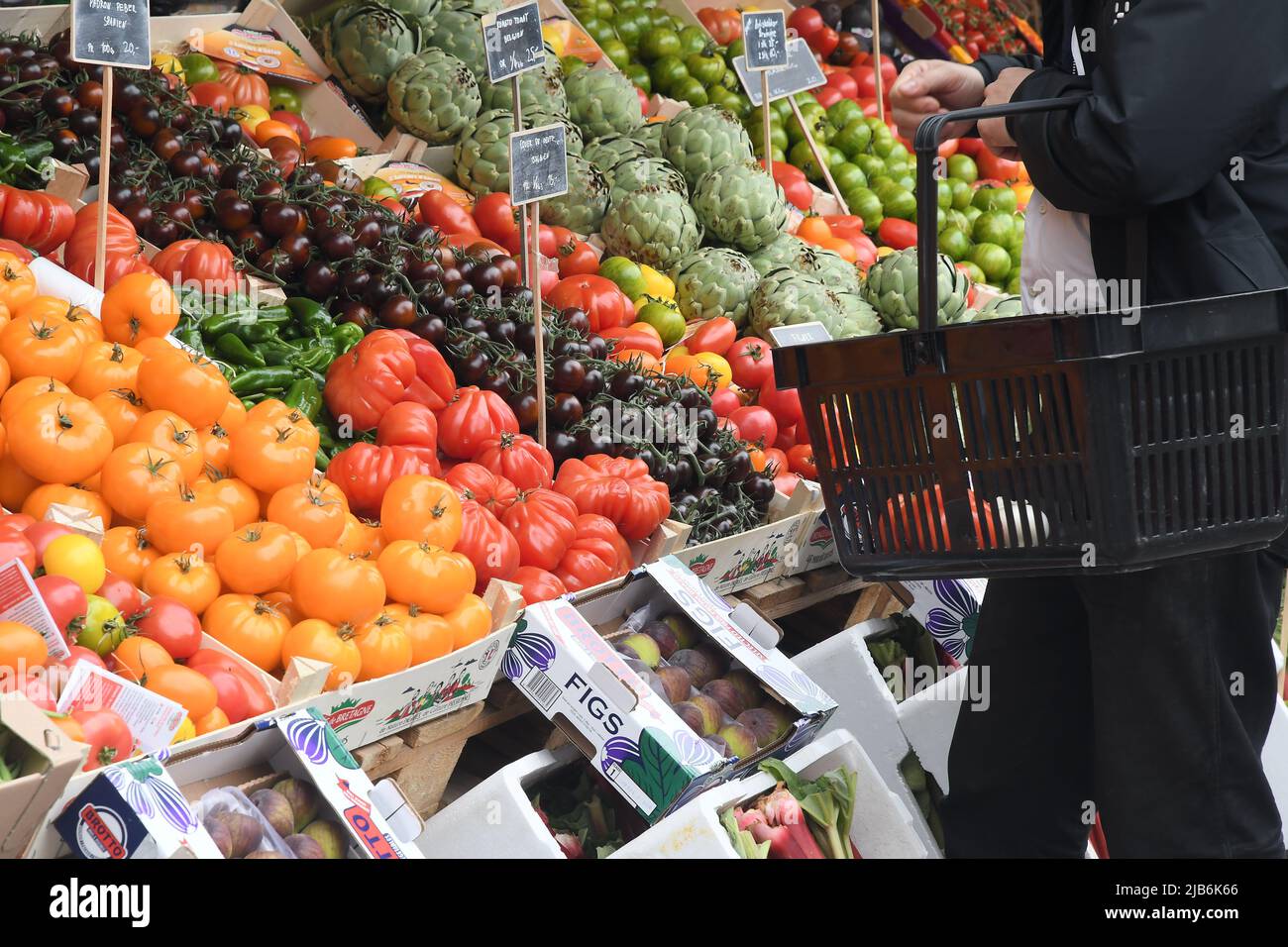 Copenhagen/Denmark/.03 June 2022/.Out door fruit and vegetables hopper