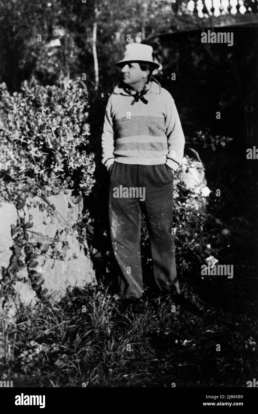 Portrait du peintre Albert Brabo (1894-1964) en 1938 a la Gaude. ©Michele Brabo/Opale.photo Stock Photo