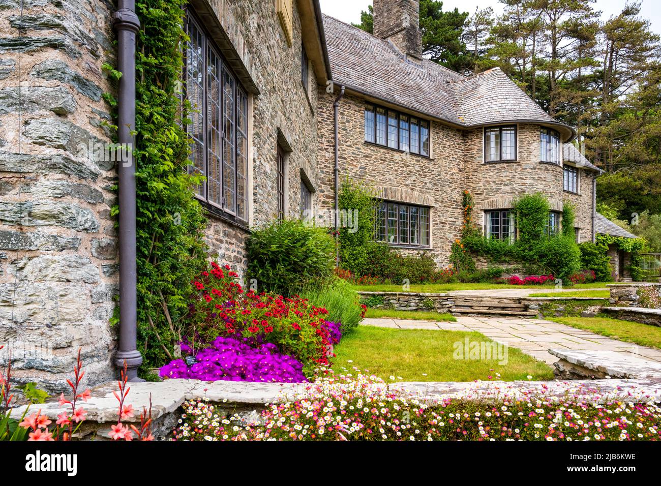 Coleton Fishacre is a house in the Arts and Crafts style with extensive gardens, in the care of the National Trust. Stock Photo