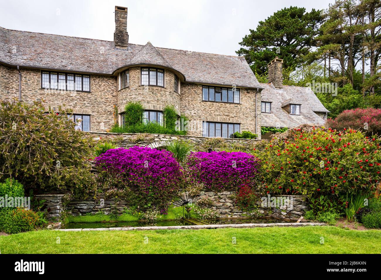 Coleton Fishacre is a house in the Arts and Crafts style with extensive gardens, in the care of the National Trust. Stock Photo