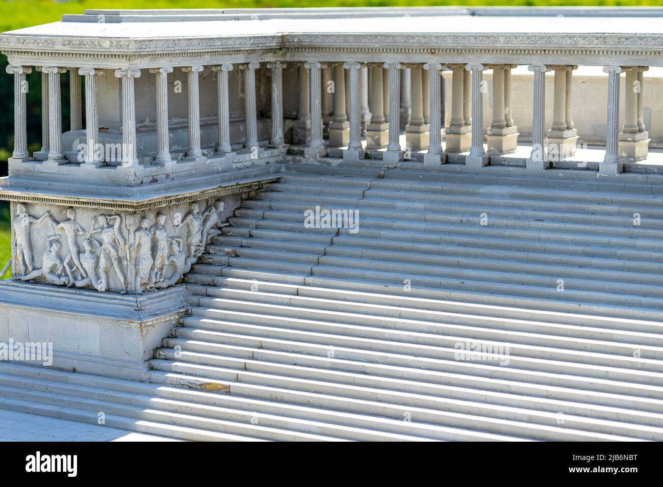 Detailed view of the Great Altar of Zeus at Pergamon. Miniaturk Park in