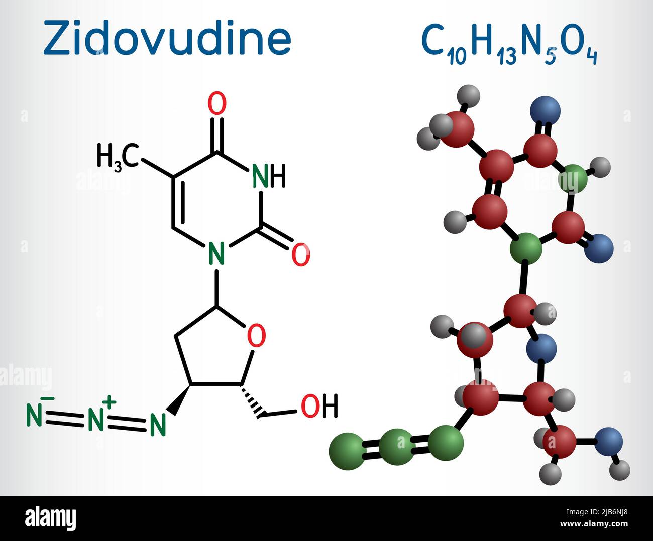 Zidovudine molecular hires stock photography and images Alamy