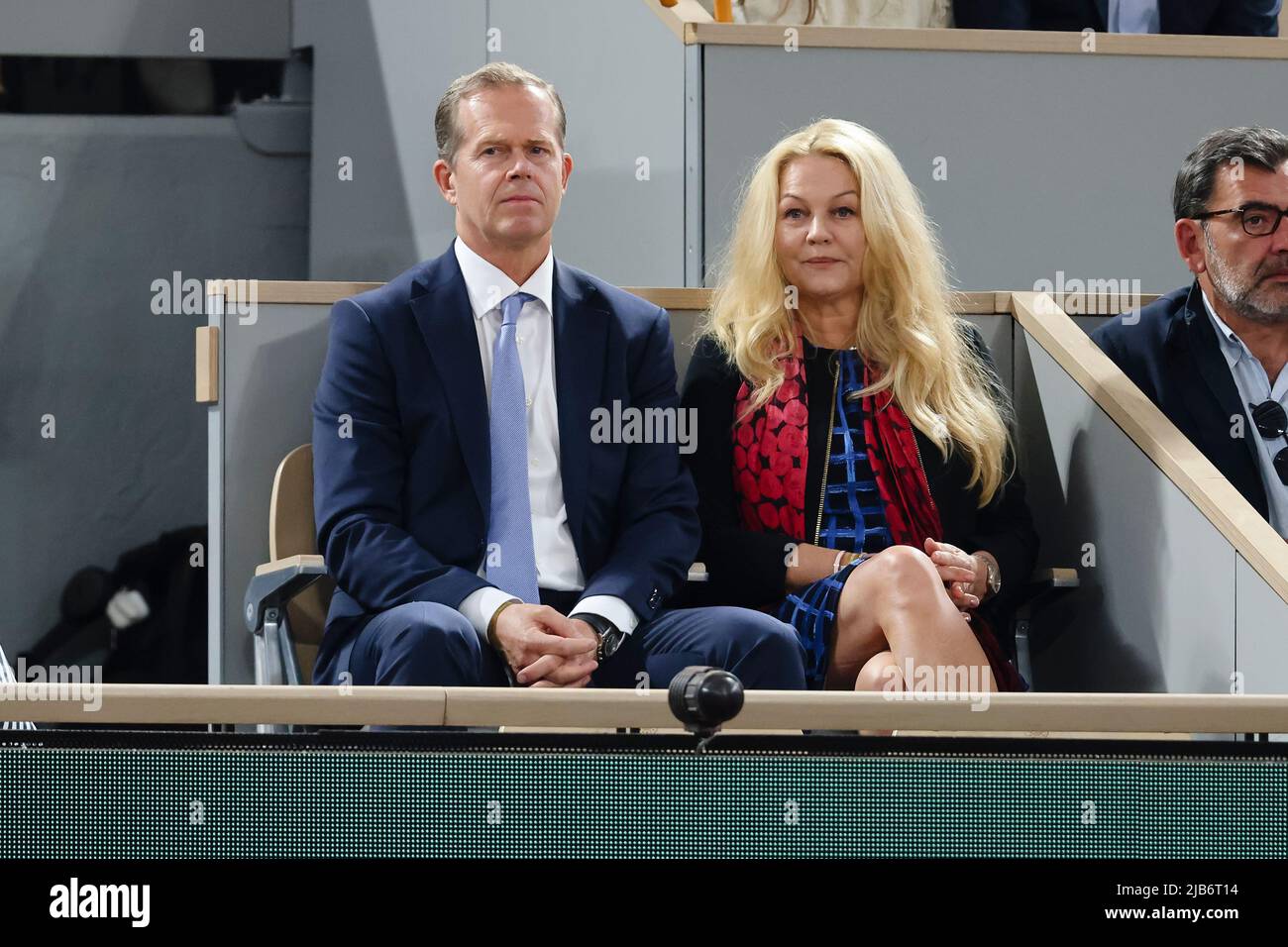 Paris, France. 3rd May, 2022. Stefan Edberg (L) and his wife