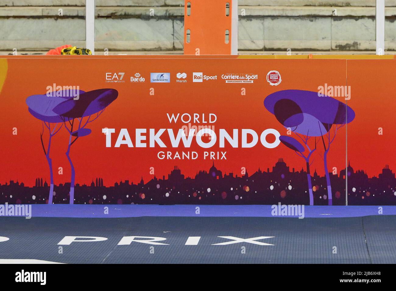 Rome, Italy. 03rd June, 2022. during R16 round of World Taekwondo Grand Prix at Foro Italico, Nicola Pietrangeli Stadium, 3th June 2022, Rome, Italy. Credit: Independent Photo Agency/Alamy Live News Stock Photo