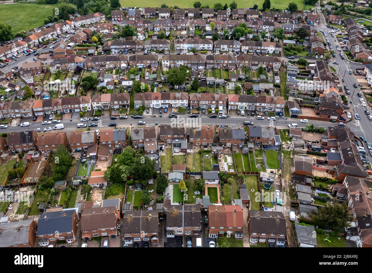 Suburban housing estate in Radford, Coventry, West Midlands, UK. Stock Photo
