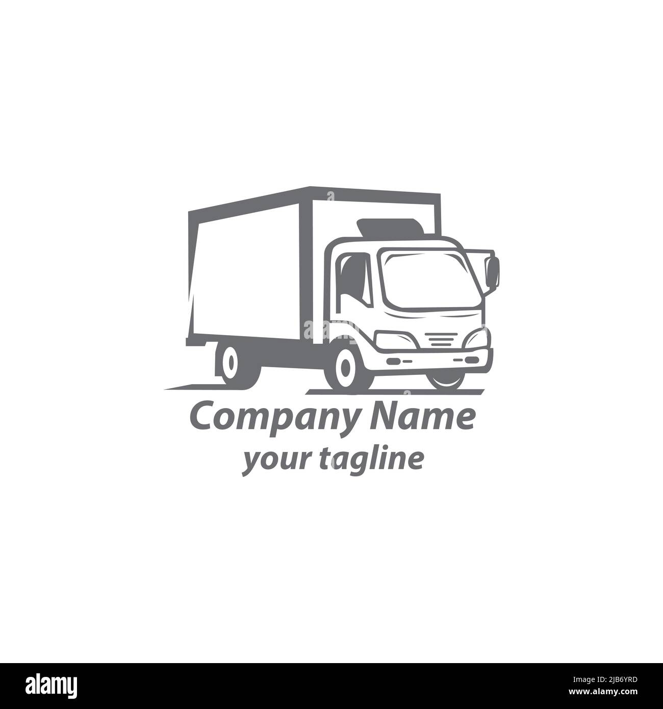 Logistics Auto Truck Transport Wordmark Logo Design Vector Icon Illustrations.EPS 10 Stock Vector