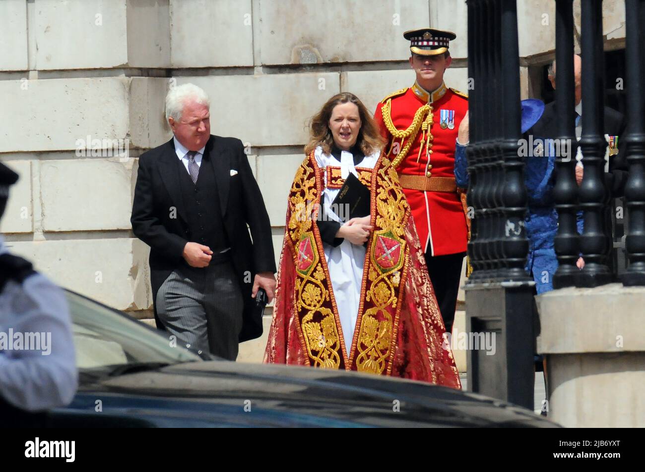 London, UK. 3rd June, 2022. Attendees at Queen Elizabeth II jubilee