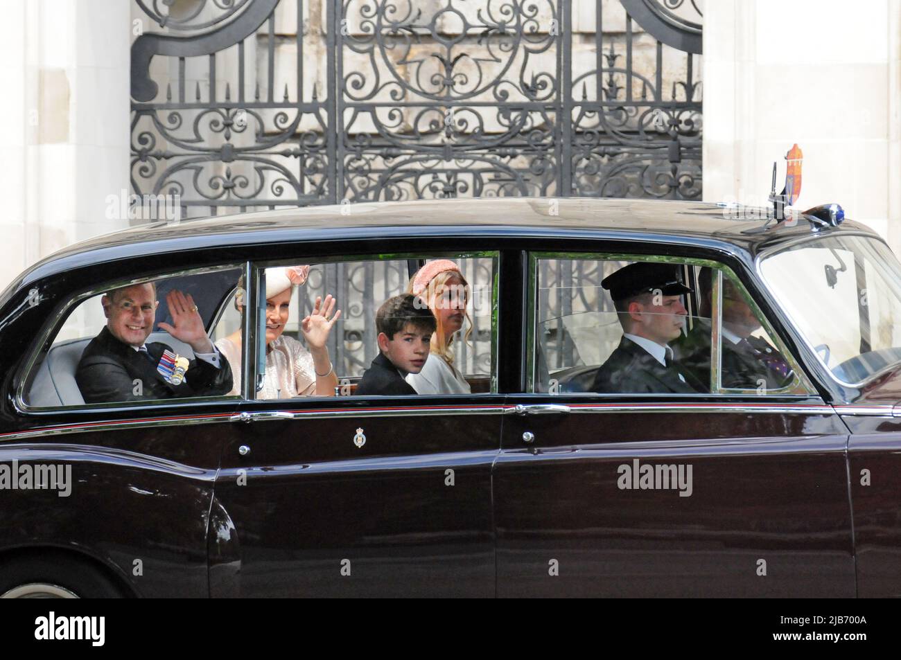 London, UK. 3rd June, 2022. Prince Edward, Earl of Essex with wife
