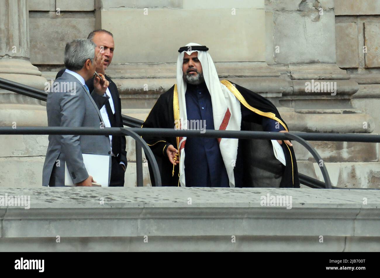 London, UK. 3rd June, 2022. Attendees at Queen Elizabeth II jubilee